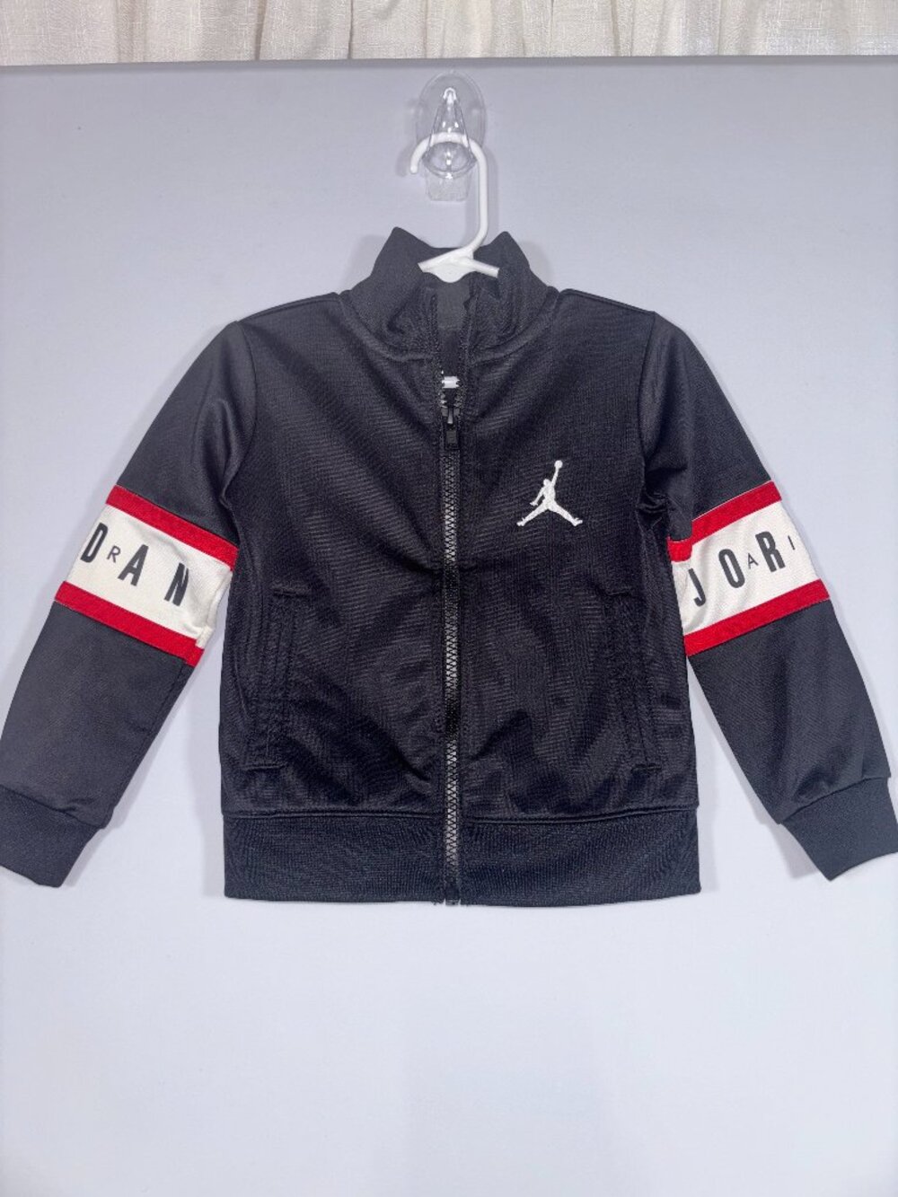 Jordan Brand Kids Black Full-Zip Track Jacket Size 2T